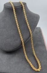 22 AYAR ALTIN HALAT ZİNCİR 65 CM UZUNLUK