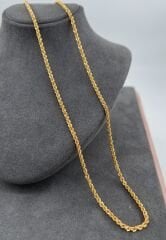 22 AYAR ALTIN HALAT ZİNCİR 65 CM UZUNLUK