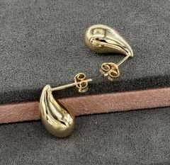 14 AYAR ALTIN BOTTEGA GÖZYAŞI DAMLASI KÜPE