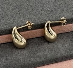 14 AYAR ALTIN BOTTEGA GÖZYAŞI DAMLASI KÜPE