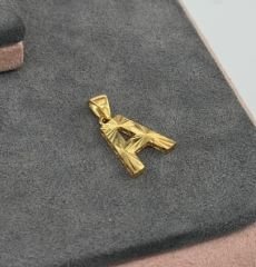 22 AYAR ALTIN A HARFİ KOLYE UCU