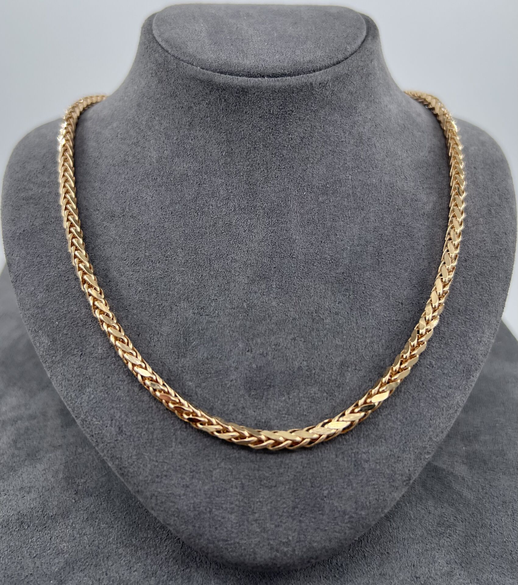 14 AYAR ALTIN PALMİYE ZİNCİR 60 CM UZUNLUK