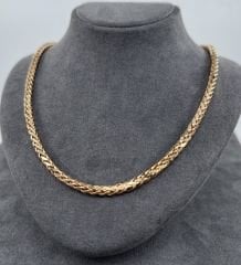 14 AYAR ALTIN PALMİYE ZİNCİR 60 CM UZUNLUK