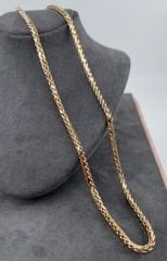 14 AYAR ALTIN PALMİYE ZİNCİR 60 CM UZUNLUK