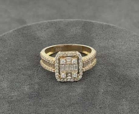 14 AYAR ALTIN BAGET YÜZÜK