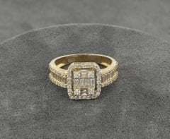 14 AYAR ALTIN BAGET YÜZÜK