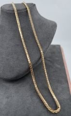 14 AYAR ALTIN PALMİYE ZİNCİR 60 CM UZUNLUK