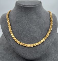 22 AYAR ALTIN PULLU ZİNCİR 65 CM UZUNLUK