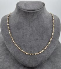 14 AYAR ALTIN SİNGAPUR ZİNCİR 50 CM UZUNLUK