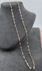 14 AYAR ALTIN SİNGAPUR ZİNCİR 50 CM UZUNLUK