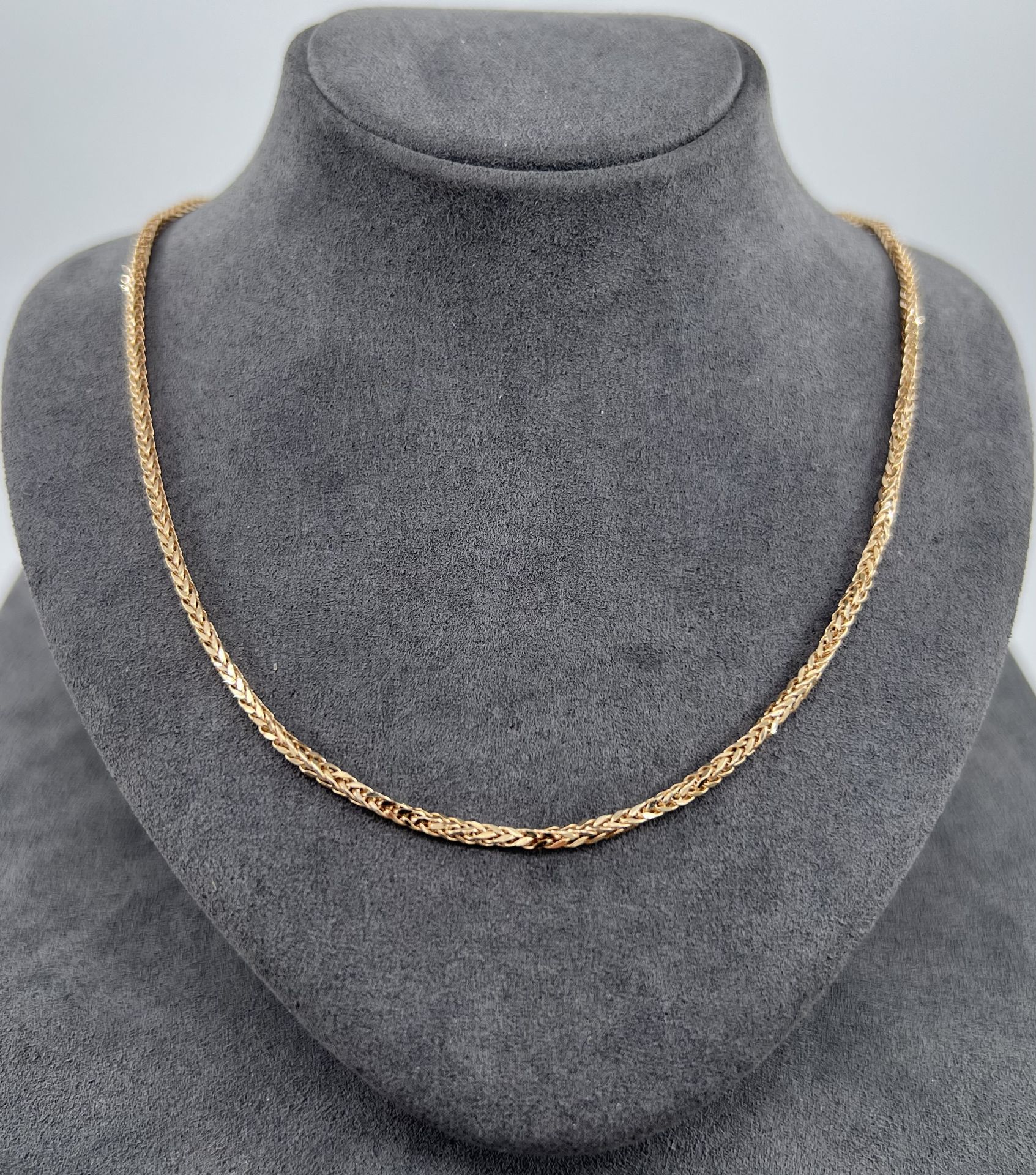 14 AYAR ALTIN PALMİYE ZİNCİR 50 CM UZUNLUK