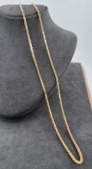 14 AYAR ALTIN PALMİYE ZİNCİR 50 CM UZUNLUK