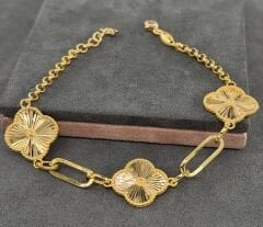 22 AYAR ALTIN YONCA BİLEKLİK