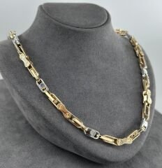 14 AYAR ALTIN ERKEK ZİNCİRİ 60 CM UZUNLUK