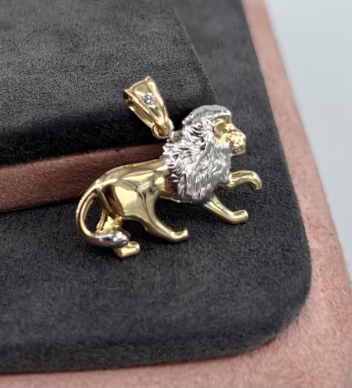 14 AYAR ALTIN ASLAN KOLYE UCU