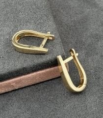 14 AYAR ALTIN 1 ÇAPLI HALKA KÜPE