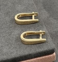 14 AYAR ALTIN 1 ÇAPLI HALKA KÜPE