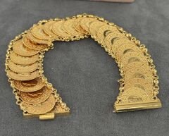 22 AYAR ALTIN 21 ADET PRESS ÇEYREKLİ BİLEKLİK