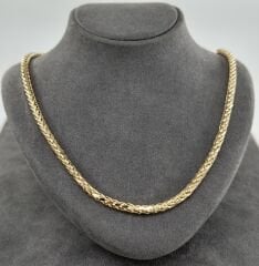 14 AYAR ALTIN PALMİYE ZİNCİR 48 CM UZUNLUK