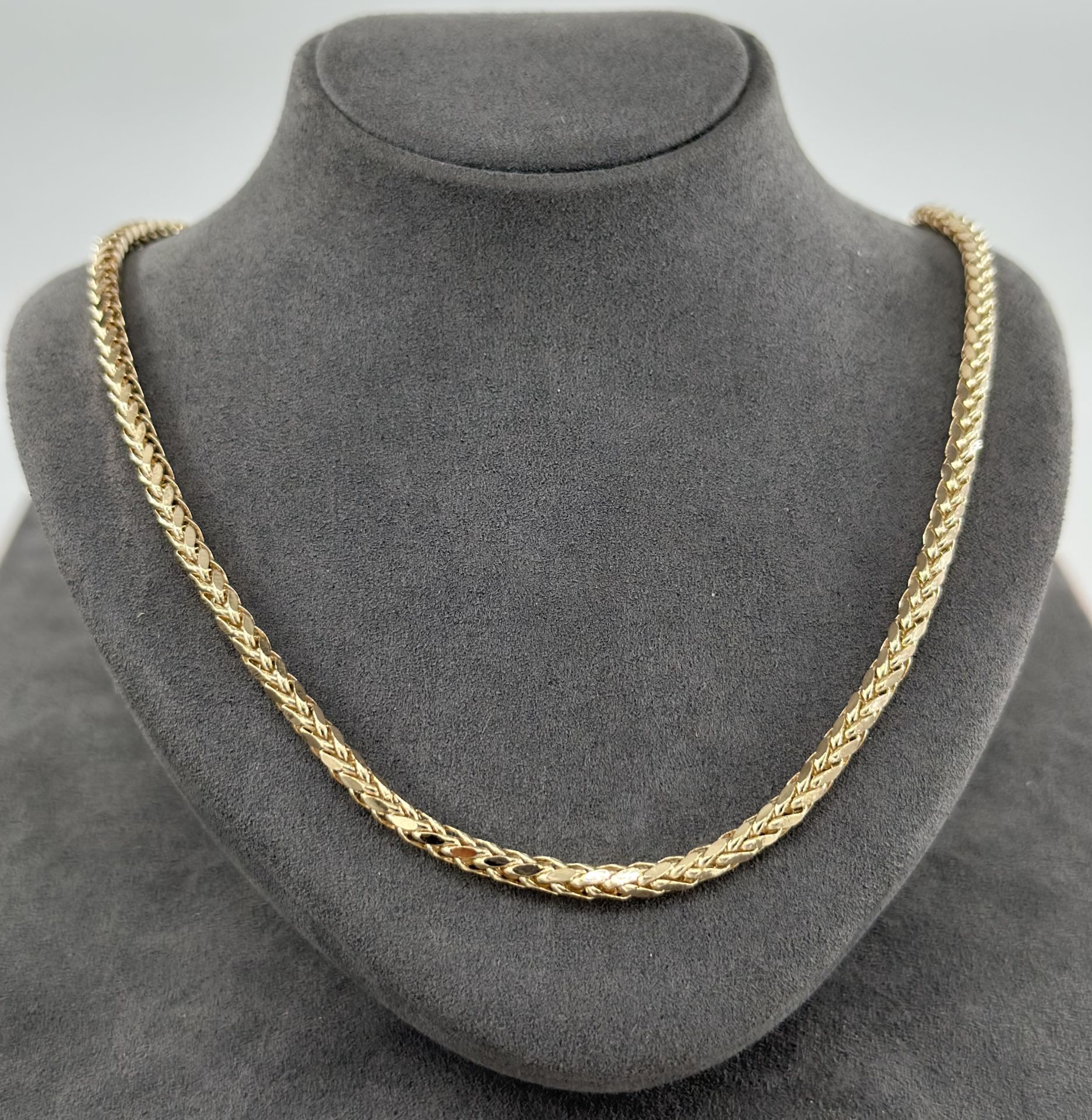 14 AYAR ALTIN PALMİYE ZİNCİR 60 CM UZUNLUK