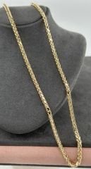 14 AYAR ALTIN PALMİYE ZİNCİR 60 CM UZUNLUK