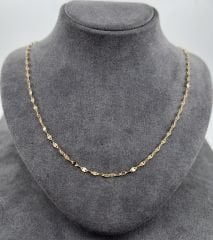 14 AYAR ALTIN SİNGAPUR ZİNCİR 50 CM UZUNLUK