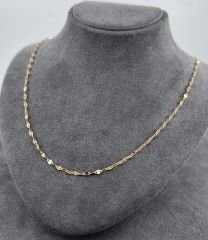 14 AYAR ALTIN SİNGAPUR ZİNCİR 50 CM UZUNLUK