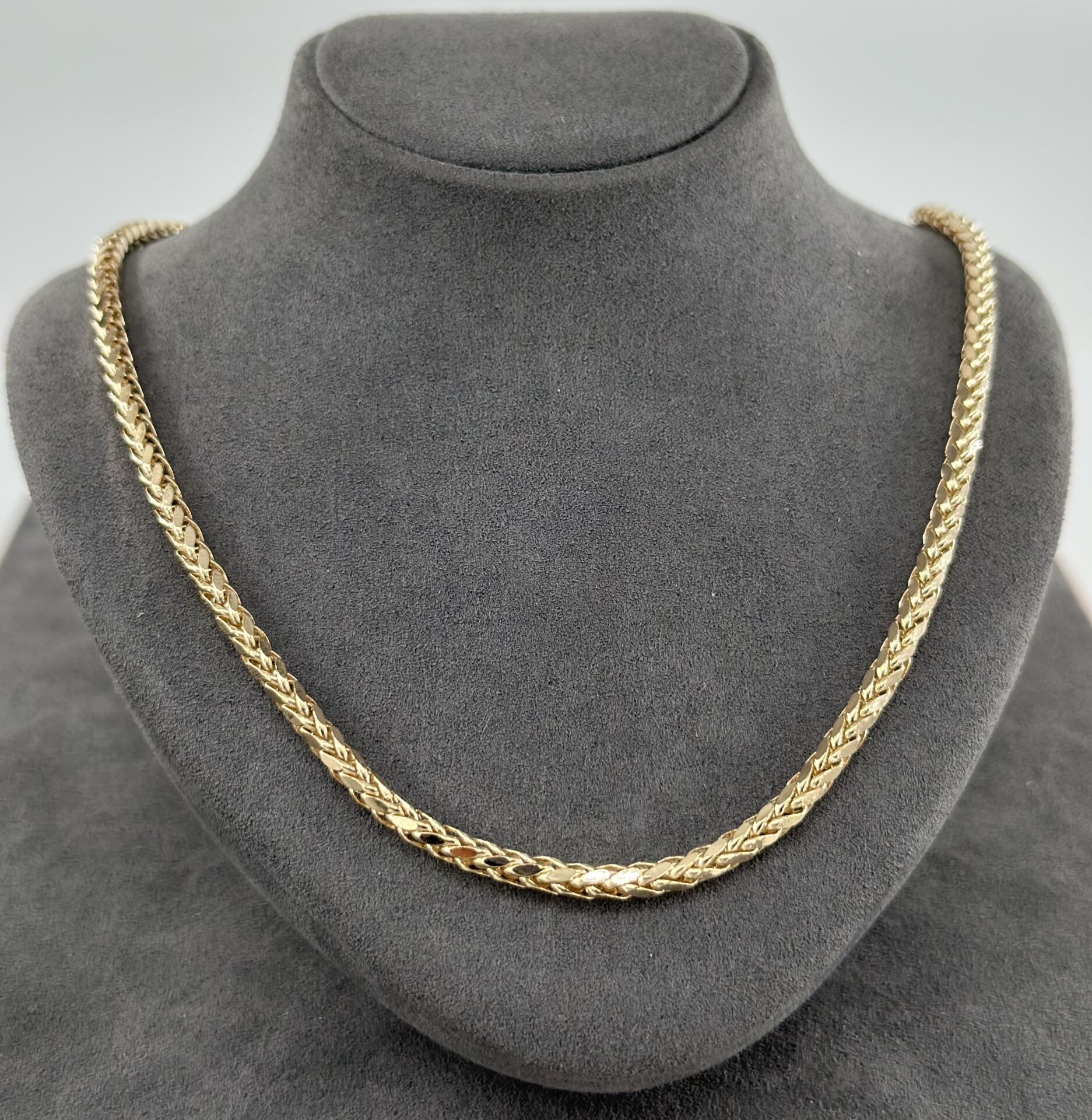 14 AYAR ALTIN PALMİYE ZİNCİR 60 CM UZUNLUK