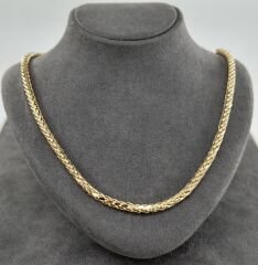 14 AYAR ALTIN PALMİYE ZİNCİR 60 CM UZUNLUK