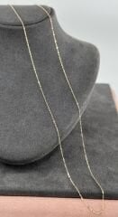 14 AYAR ALTIN HAYALET ZİNCİR 50 CM UZUNLUK