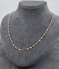 14 AYAR ALTIN SİNGAPUR ZİNCİR 50 CM UZUNLUK