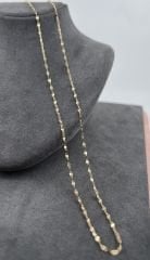 14 AYAR ALTIN SİNGAPUR ZİNCİR 50 CM UZUNLUK