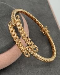 22 AYAR ALTIN GURMET KABURGA KELEPÇE BİLEZİK