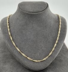 14 AYAR ALTIN SİNGAPUR ZİNCİR 55 CM UZUNLUK