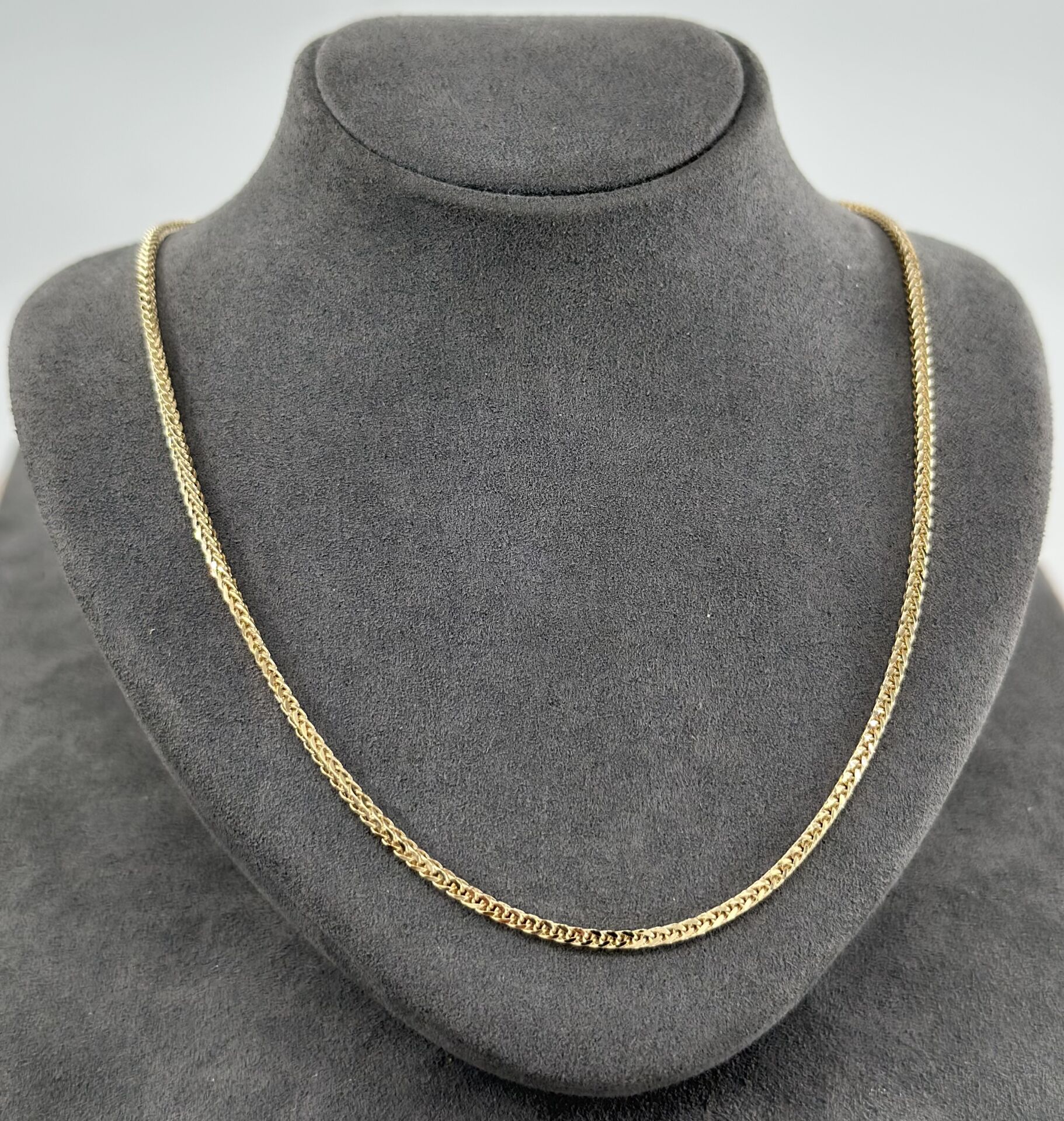 14 AYAR ALTIN PALMİYE ZİNCİR 55 CM UZUNLUK