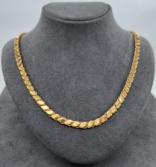 22 AYAR ALTIN PULLU ZİNCİR 60 CM UZUNLUK