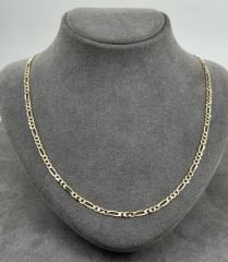 14 AYAR ALTIN FİGARO ZİNCİR 60 CM UZUNLUK