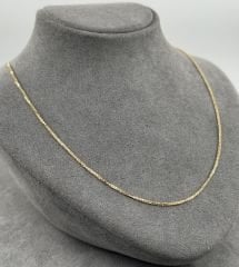 14 AYAR ALTIN ALTIN ZİNCİR 48 CM UZUNLUK