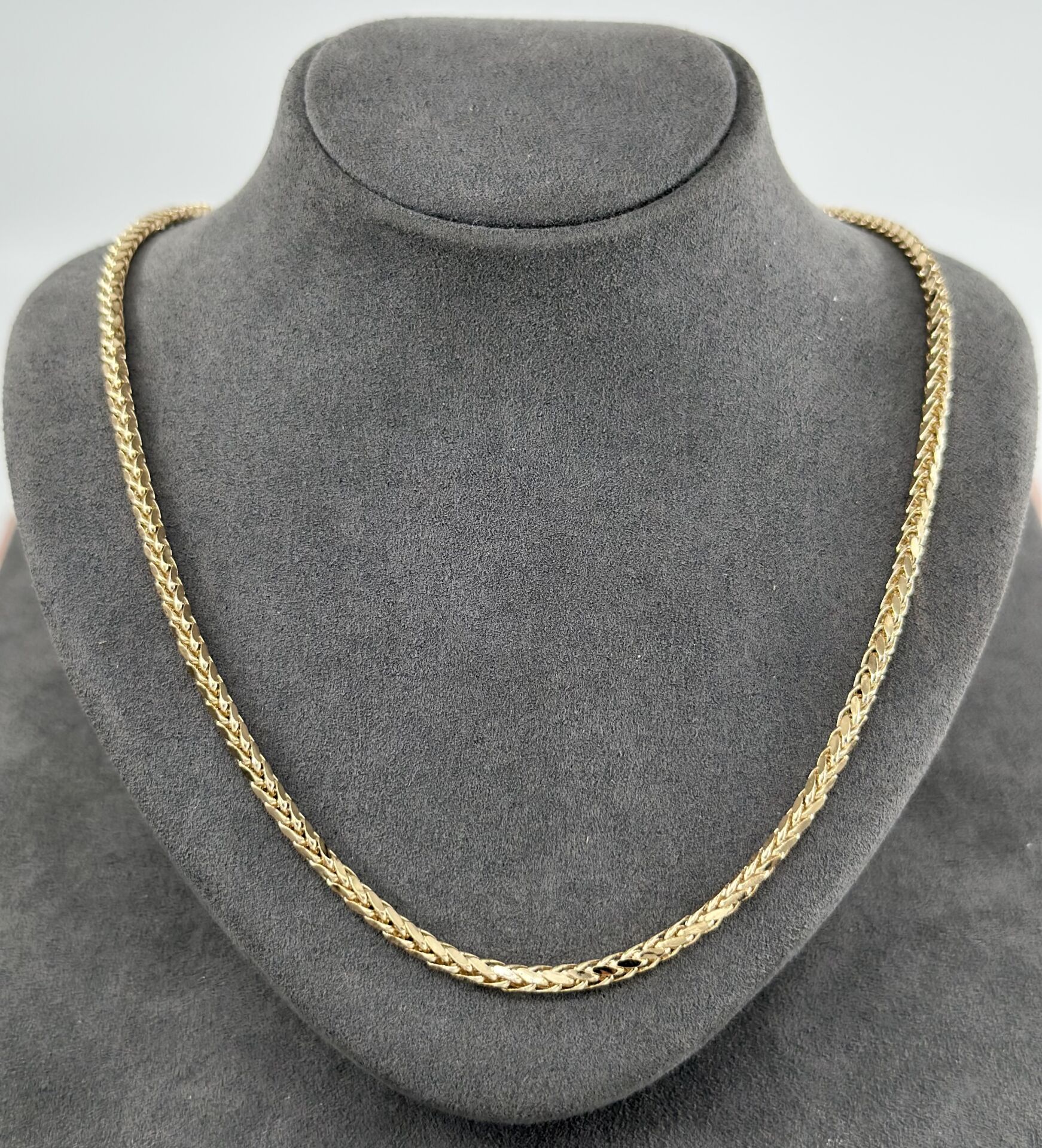 14 AYAR ALTIN PALMİYE ZİNCİR 55 CM UZUNLUK