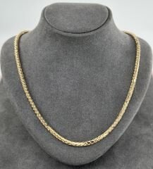14 AYAR ALTIN PALMİYE ZİNCİR 55 CM UZUNLUK