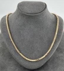 14 AYAR ALTIN PALMİYE ZİNCİR 55 CM UZUNLUK