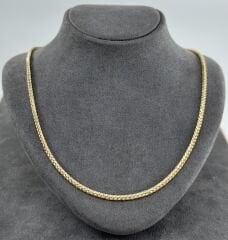 14 AYAR ALTIN PALMİYE ZİNCİR 50 CM UZUNLUK