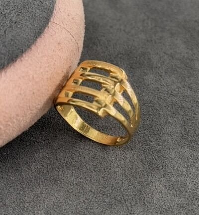 22 AYAR ALTIN DÖRT SIRA KABURGA YÜZÜK