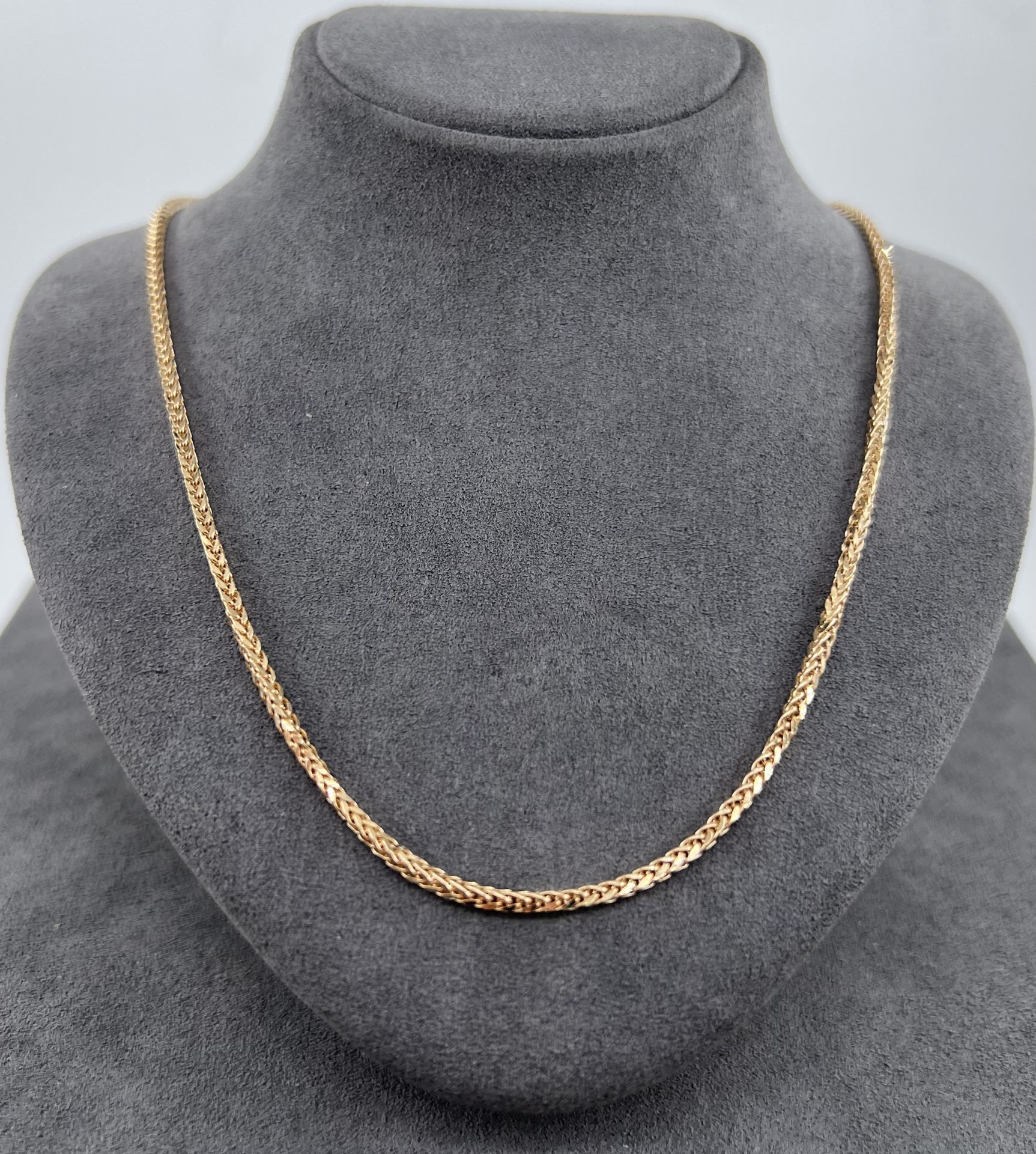 14 AYAR ALTIN PALMİYE ZİNCİR 60 CM UZUNLUK