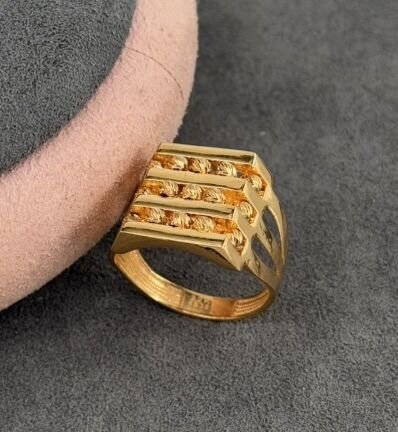 22 AYAR ALTIN DORİKA TOPLU KABURGA YÜZÜK