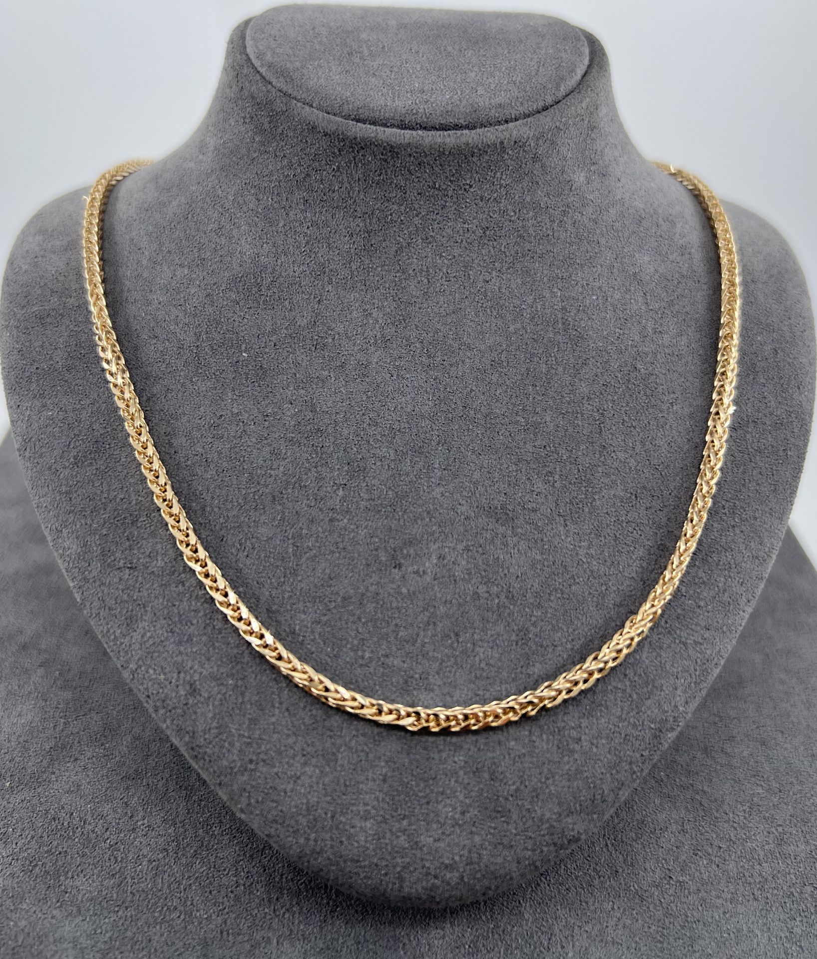 14 AYAR ALTIN PALMİYE ZİNCİR 50 CM UZUNLUK