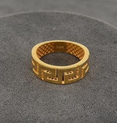 22 AYAR ALTIN GREEK KEY YÜZÜK