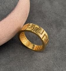 22 AYAR ALTIN GREEK KEY YÜZÜK