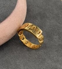 22 AYAR ALTIN GURMET GREEK KEY YÜZÜK