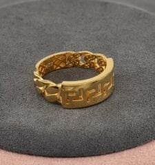 22 AYAR ALTIN GURMET GREEK KEY YÜZÜK